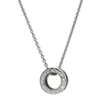 Estate Bvlgari B.Zero 18k White Gold Pendant Necklace