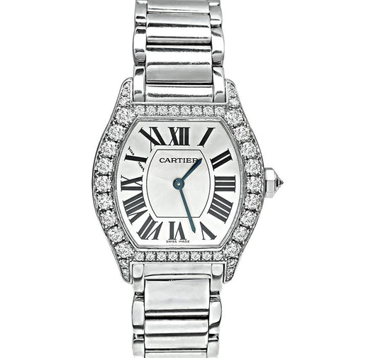 Estate Cartier 2.50ct Diamond Tortue Watch