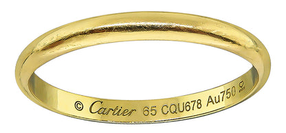 Estate Cartier Gold Wedding Band
