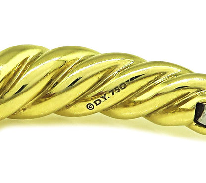 Estate David Yurman 18k Yellow Gold Bangle
