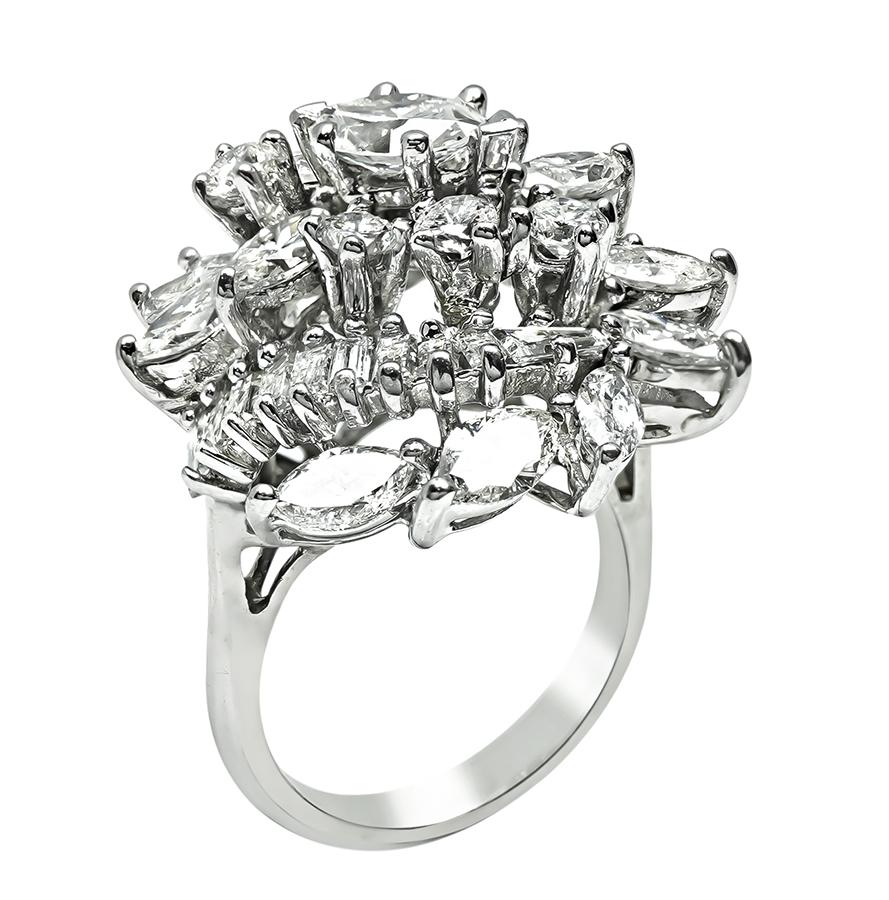 Estate 5.00ct Diamond Cocktail Ring