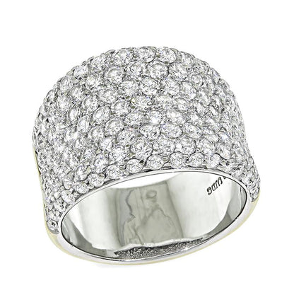 Estate 4.00ct Diamond 18k White Gold Ring