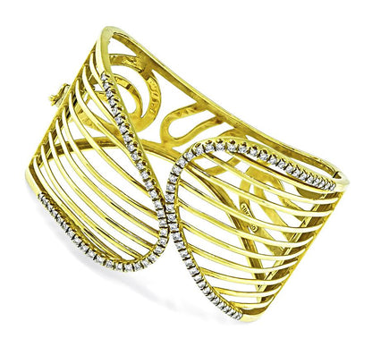 1.50ct Diamond Gold Bangle
