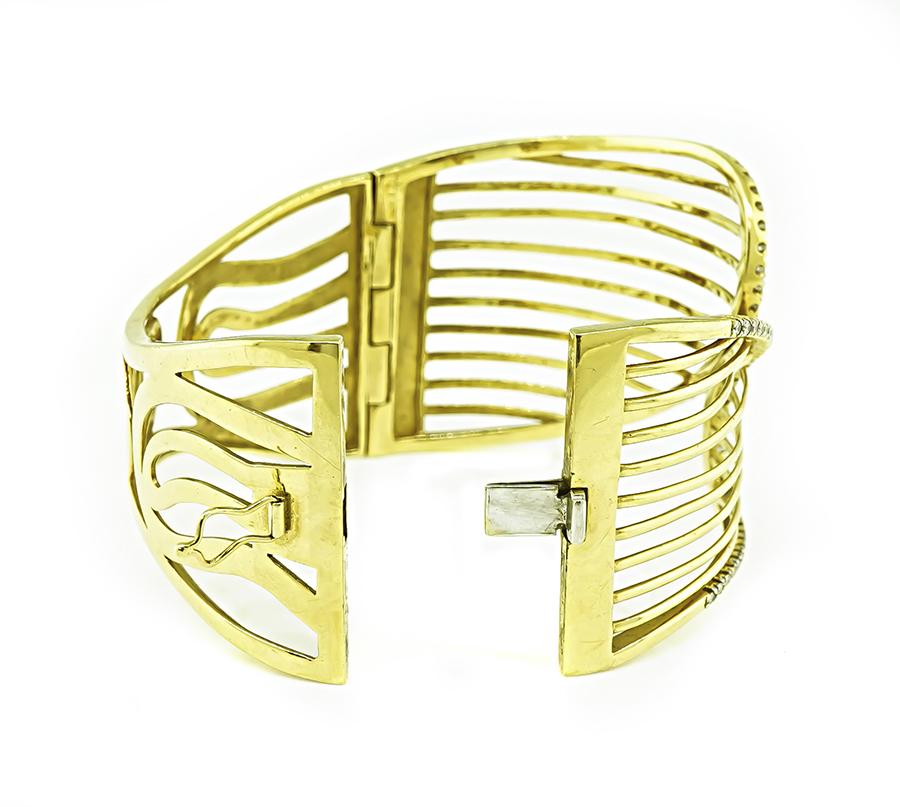 1.50ct Diamond Gold Bangle