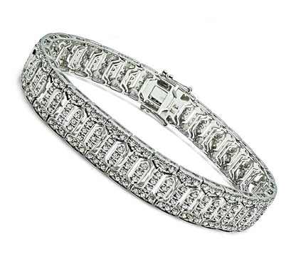 Estate 5.50ct Diamond Gold Bracelet