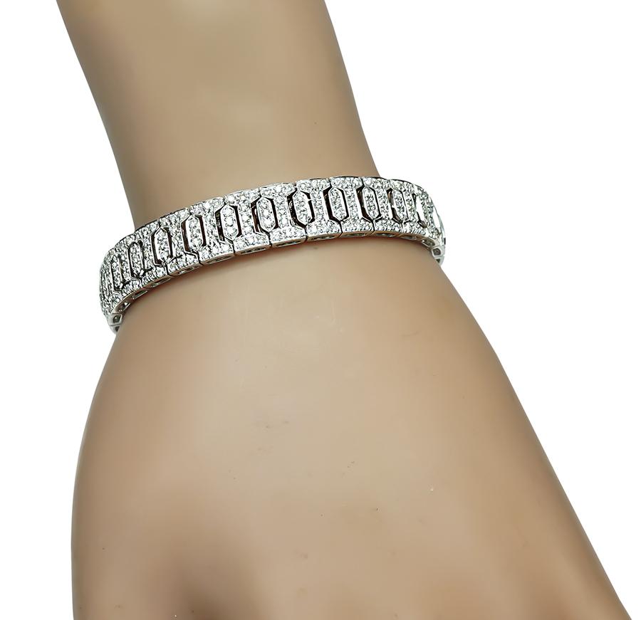 Estate 5.50ct Diamond Gold Bracelet