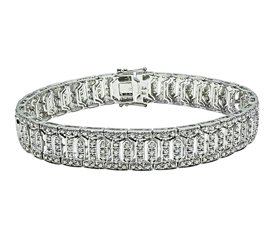 Estate 5.50ct Diamond Gold Bracelet