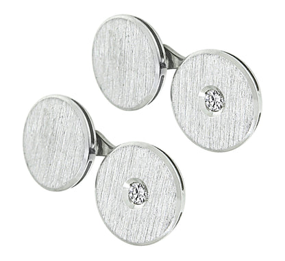 Estate Diamond Gold Cufflinks