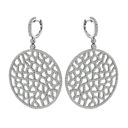 Estate 3.00ct Diamond Dangling Earrings