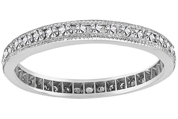 Estate 0.45ct Diamond Eternity Wedding Band