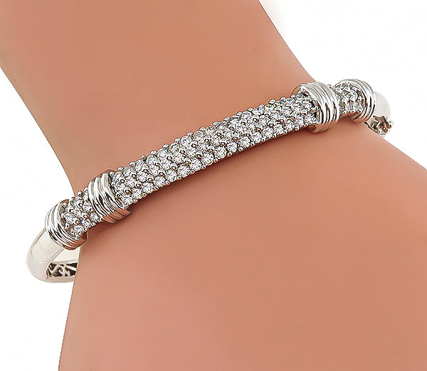 Estate 2.00ct Diamond Bangle