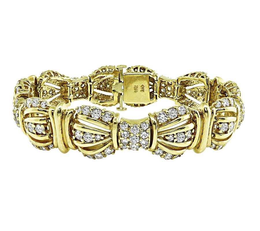 6.50ct Diamond Gold Bracelet