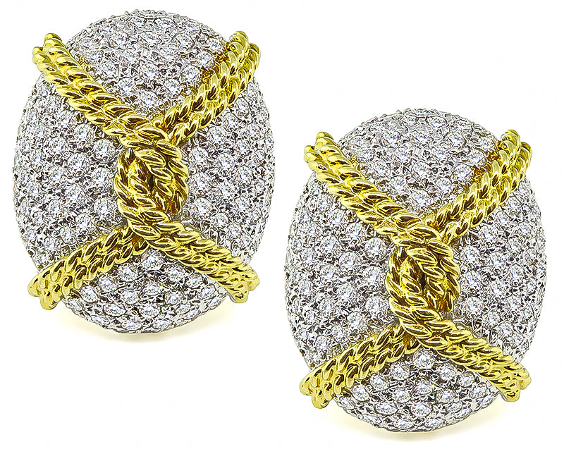 Estate 9.00ct Diamond Earrings