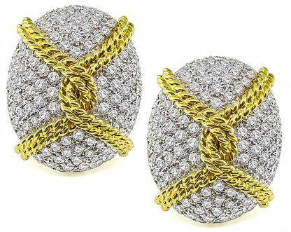 Estate 9.00ct Diamond Earrings