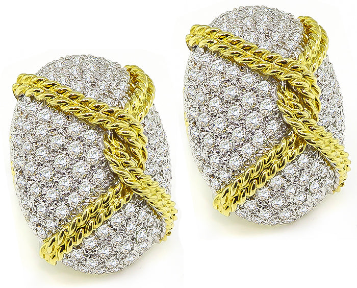 Estate 9.00ct Diamond Earrings