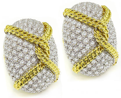 Estate 9.00ct Diamond Earrings