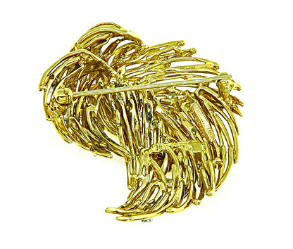 Estate 0.50ct Diamond Gold Pin