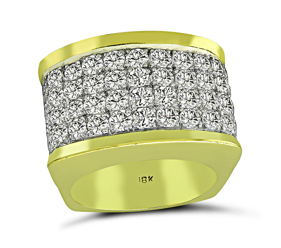 Vintage 3.40ct Diamond Gold Ring