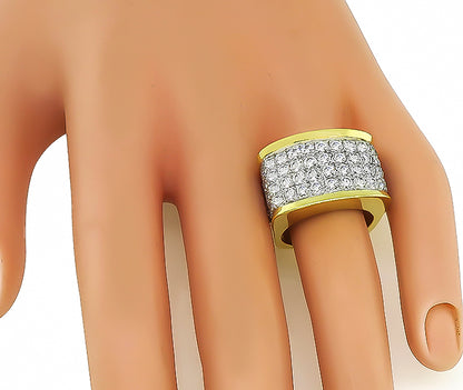 Vintage 3.40ct Diamond Gold Ring