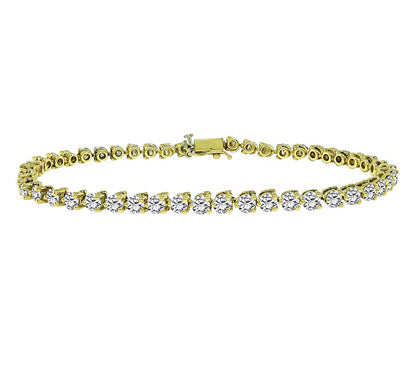 5.00ct Diamond Gold Tennis Bracelet