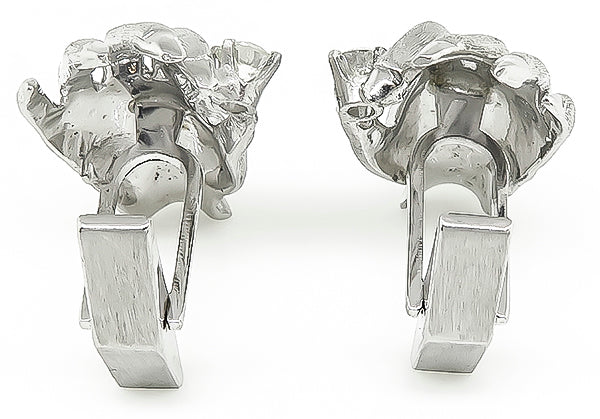 Estate 0.60ct Diamond Hand Cufflinks