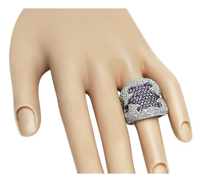 Estate 1.75ct Diamond 0.80ct Kunzite Gold Ring