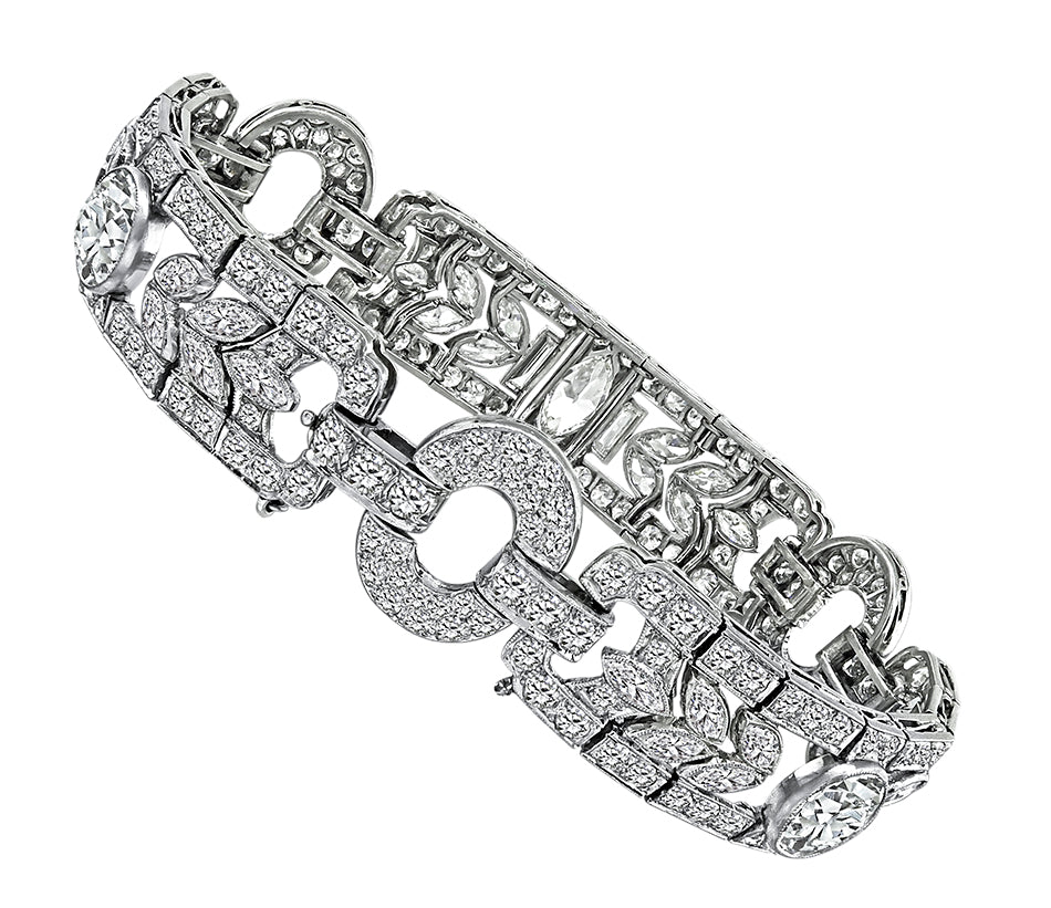 Estate Morris Kaplan and Sons 12.37cttw Diamond Bracelet