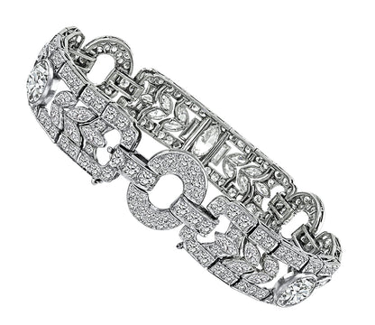 Estate Morris Kaplan and Sons 12.37cttw Diamond Bracelet