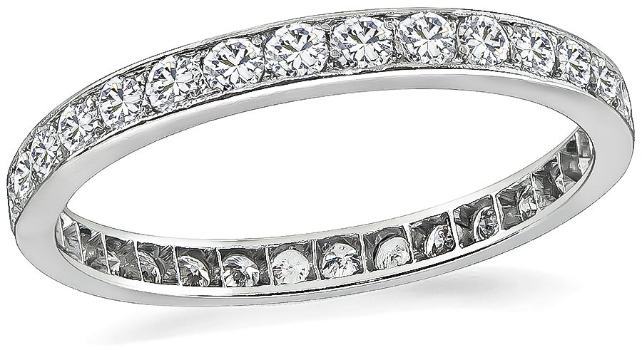 Vintage 1.50ct Diamond Eternity Wedding Band