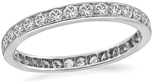 Vintage 1.50ct Diamond Eternity Wedding Band