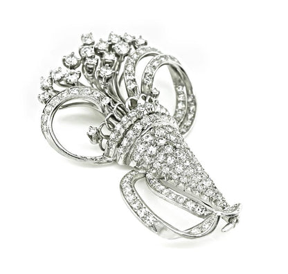 5.50ct Diamond Platinum Pin