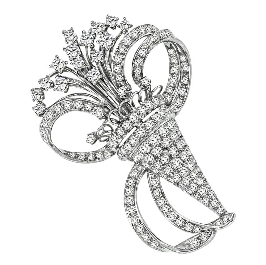 5.50ct Diamond Platinum Pin