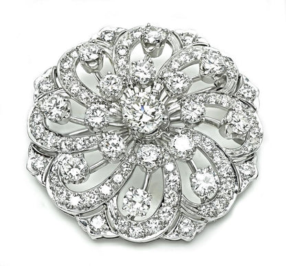 Estate 6.50ct Diamond Pin / Pendant