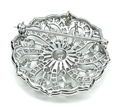 Estate 6.50ct Diamond Pin / Pendant