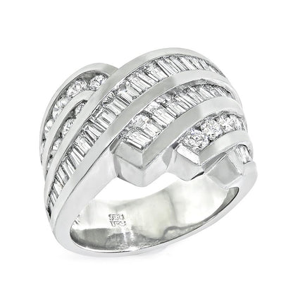 Estate 1.75ct Diamond Platinum Ring