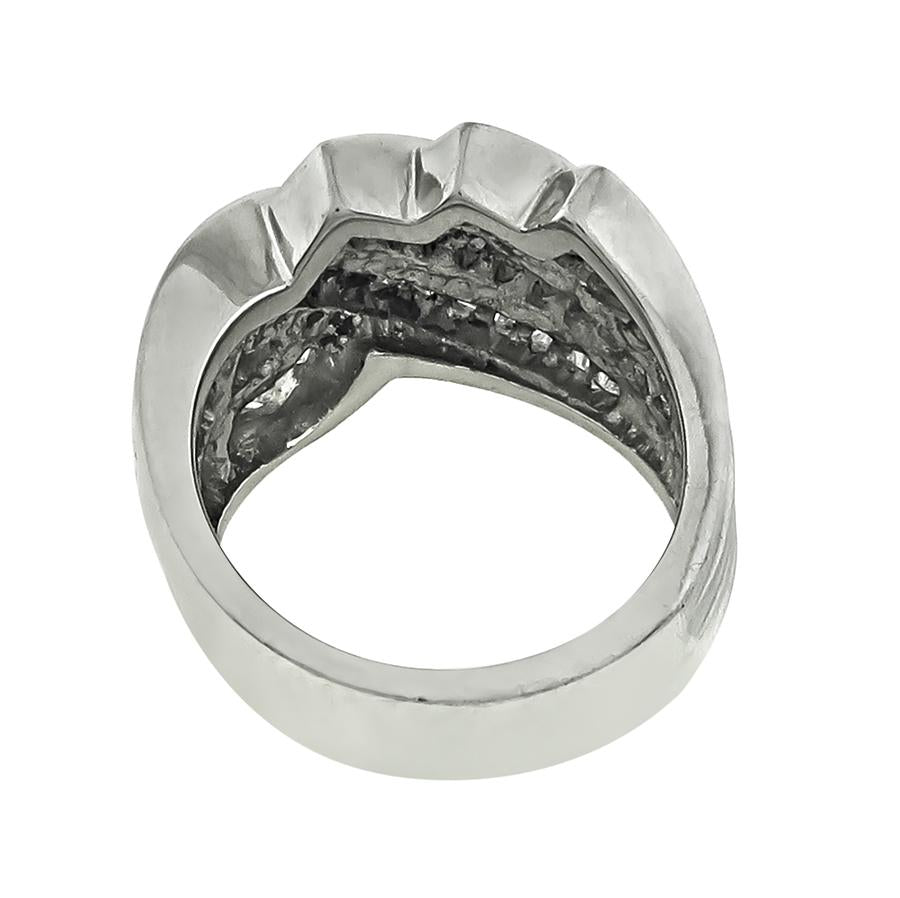Estate 1.75ct Diamond Platinum Ring