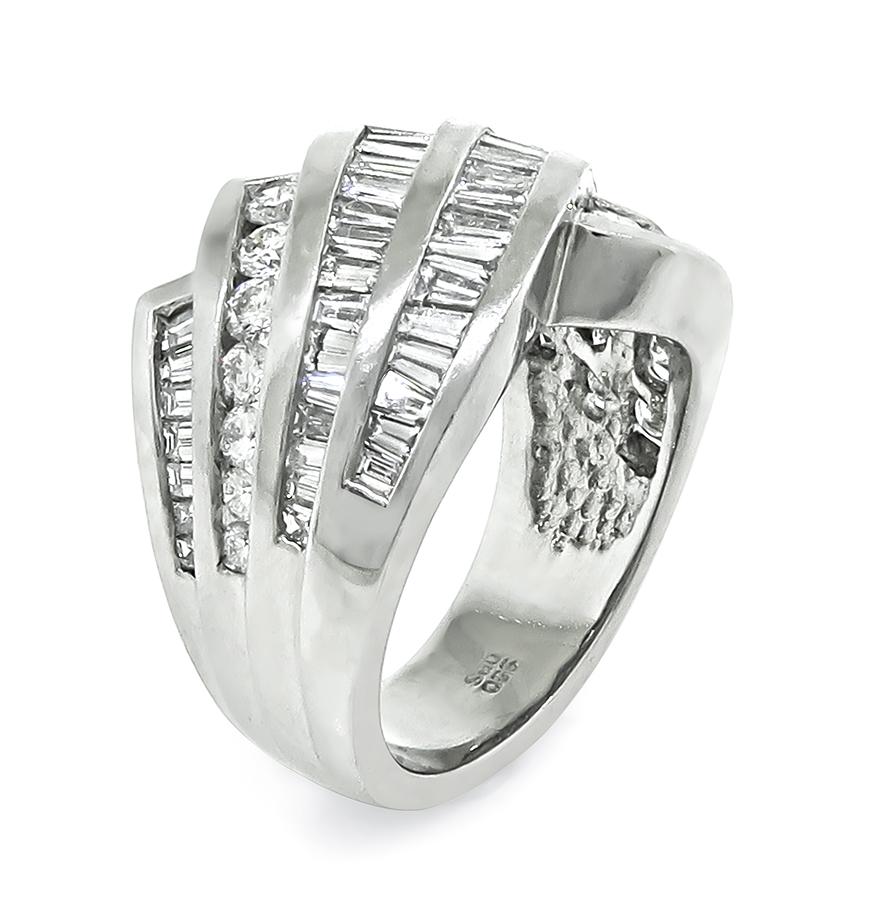 Estate 1.75ct Diamond Platinum Ring
