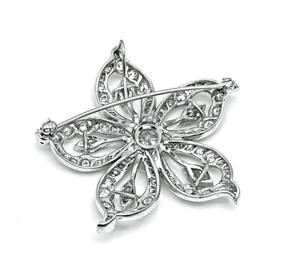 1950s 3.15cttw Diamond Platinum Star Pin / Pendant
