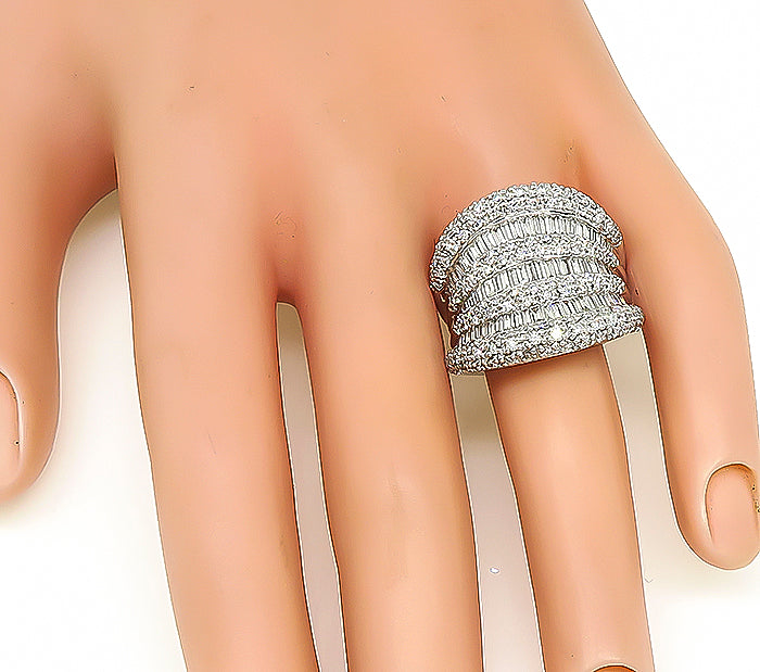 Estate 2.41ct Diamond Gold Cocktail Ring