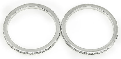 Estate 0.70ct Diamond Eternity Wedding Band Set