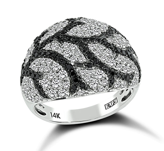 Estate Effy 1.60ct Black and White Diamond Ring