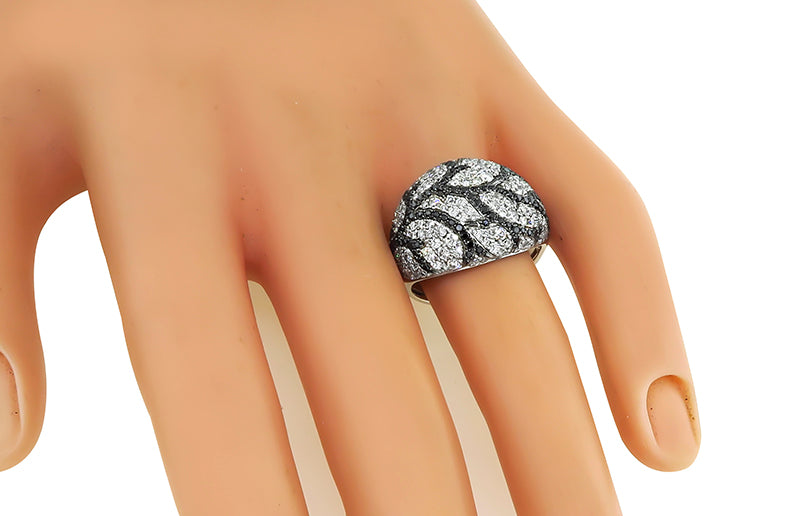 Estate Effy 1.60ct Black and White Diamond Ring