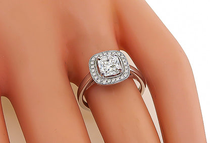 Estate GIA Certified 1.01ct Diamond Engagement Ring