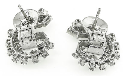 Vintage GIA Certified 1.83ct Diamond Earrings