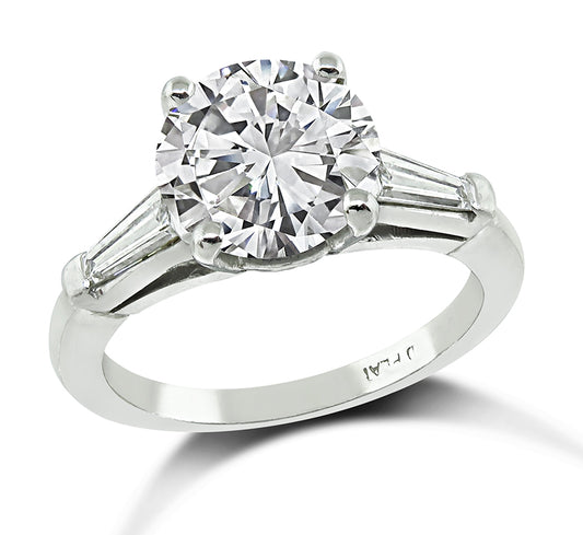 Estate GIA Certified 1.94ct Diamond Engagement Ring