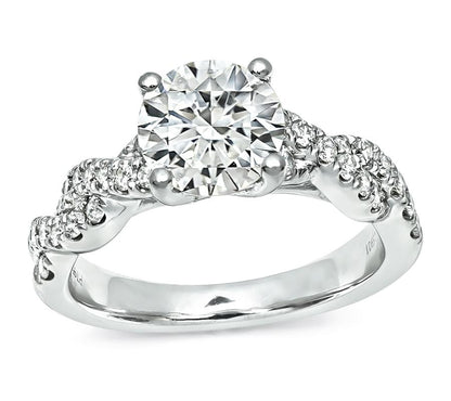 Estate GIA Certified 1.05ct Diamond Engagement Ring