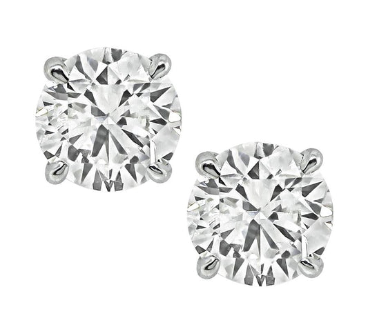 GIA Certified 1.92cttw Diamond Stud Earrings