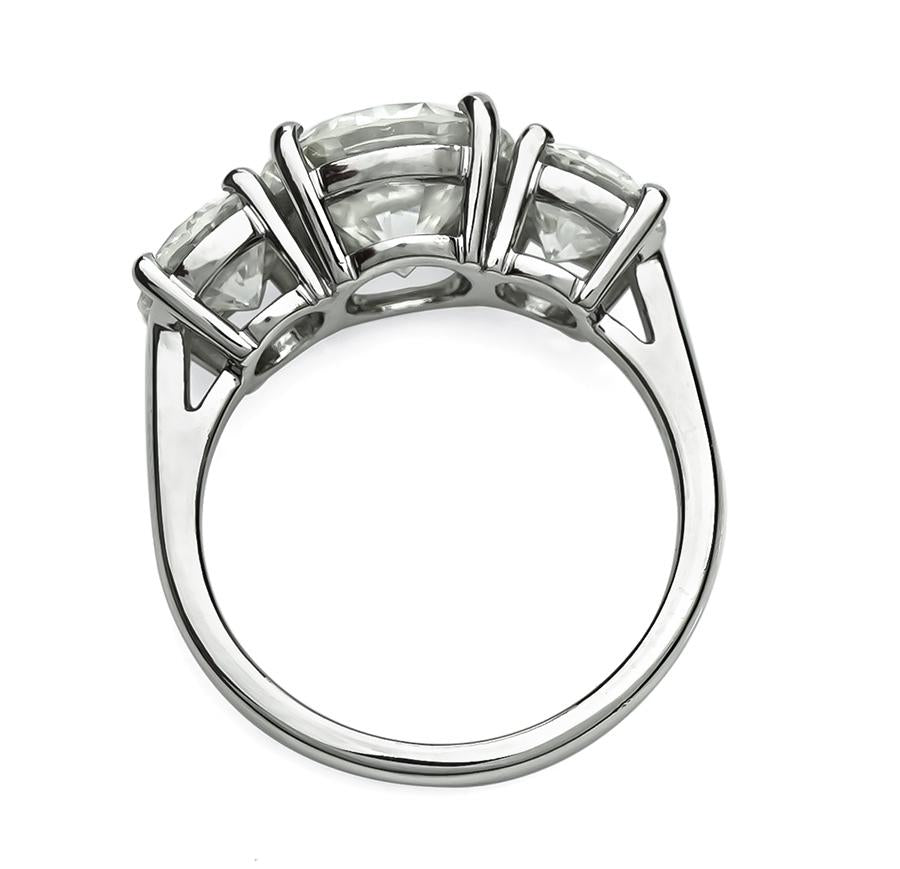 Estate GIA 2.11ct Center Diamond 1.00ct and 0.96ct Side Diamond Engagement Ring