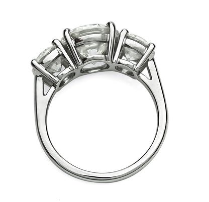 Estate GIA 2.11ct Center Diamond 1.00ct and 0.96ct Side Diamond Engagement Ring