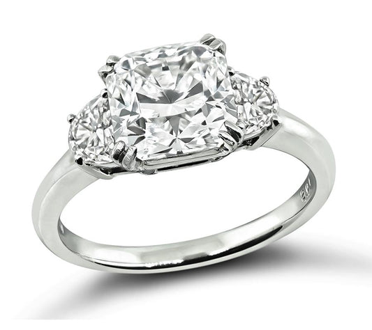 GIA Certified 2.01ct Diamond Engagement Ring